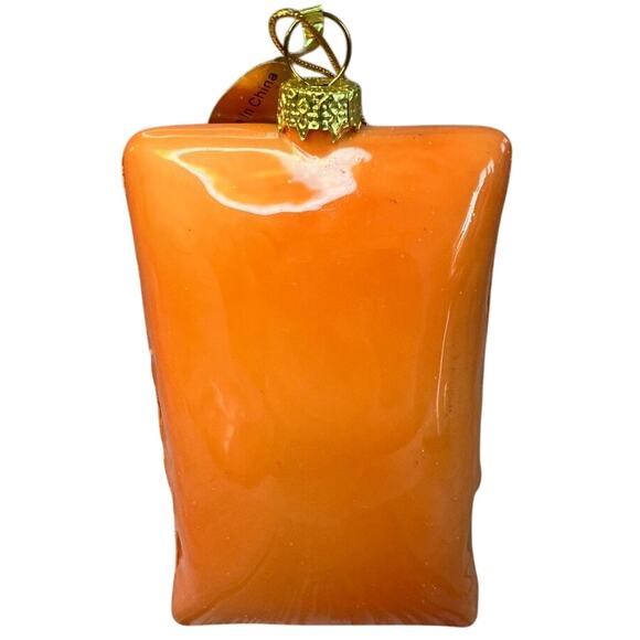 Cheese Puffs Ornament Exchange Handmade Glass Collectible by Cody Foster & Co - Picture 2 of 4